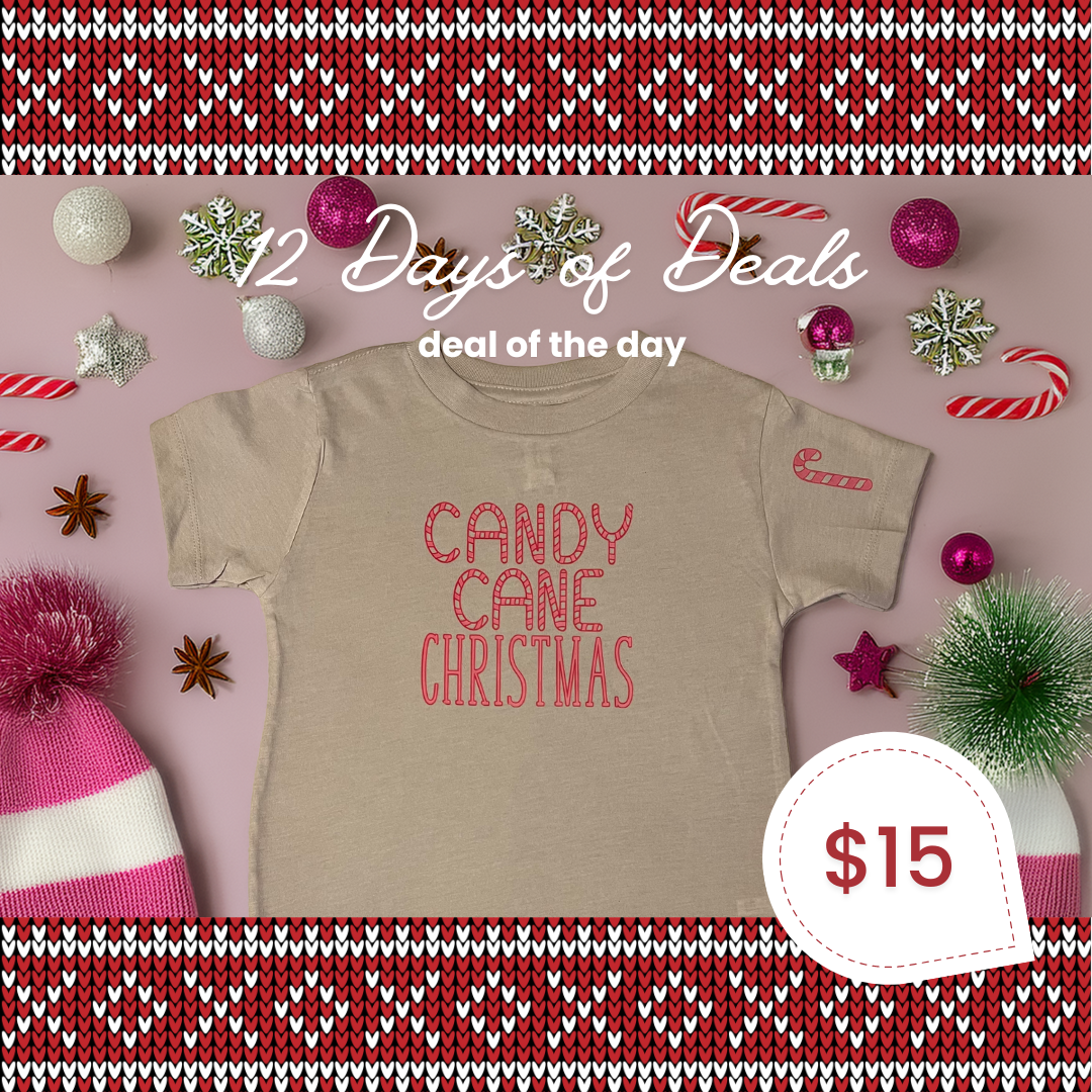 Candy Cane Christmas Tee