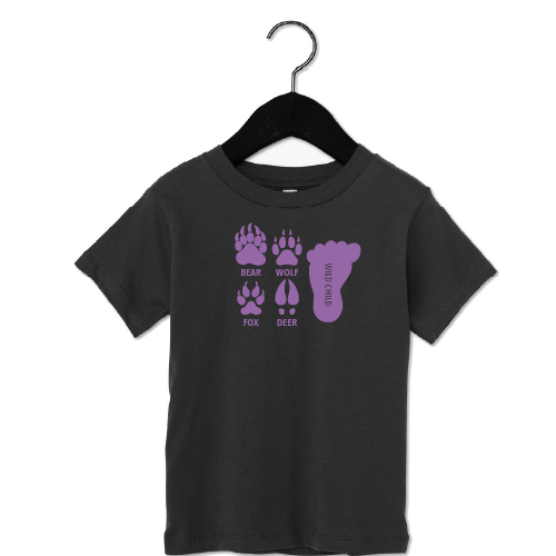 Animal Prints -Short Sleeve Tee- Purple