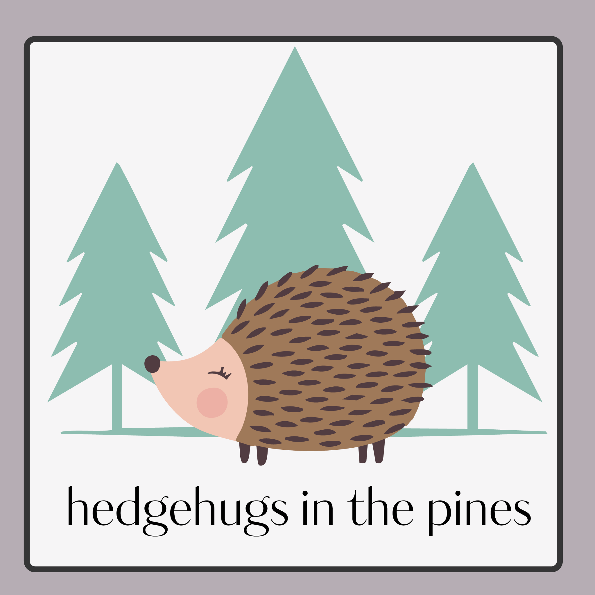 Hedgehugs in the Pines Toddler Tee