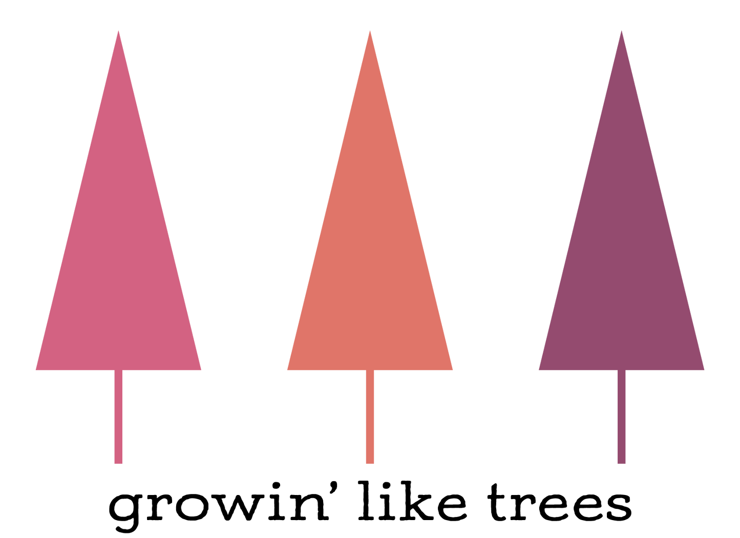 Growing' like trees - pinks