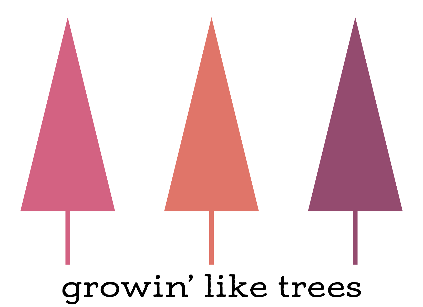 Growing' like trees - pinks
