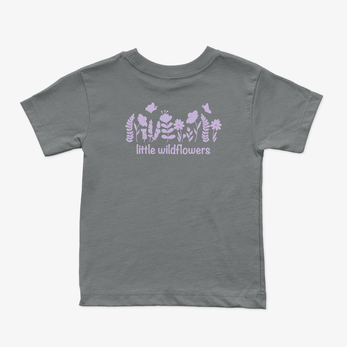 Lavender Wildflowers Puff Tee – Toddler Short Sleeve