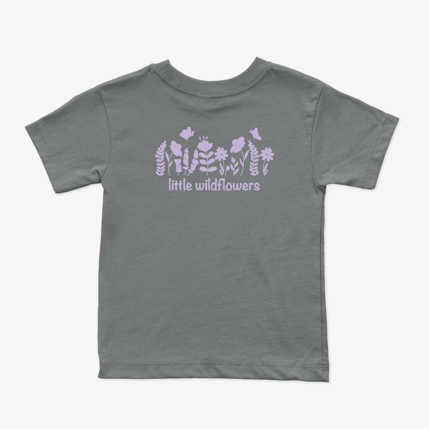 Lavender Wildflowers Puff Tee – Toddler Short Sleeve