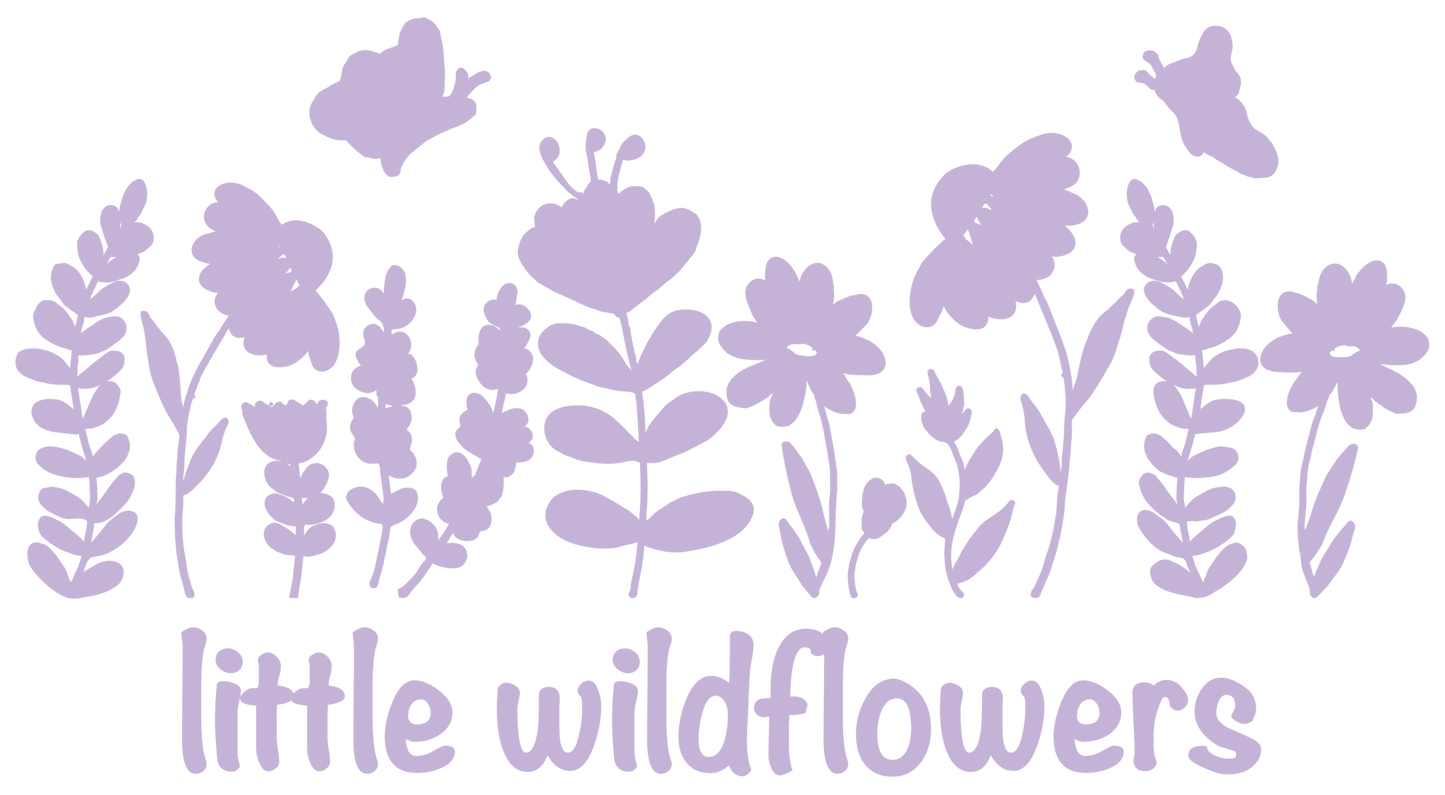Lavender Wildflowers Puff Tee – Toddler Short Sleeve