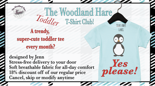 Introducing The Woodland Hare Toddler T-Shirt Club