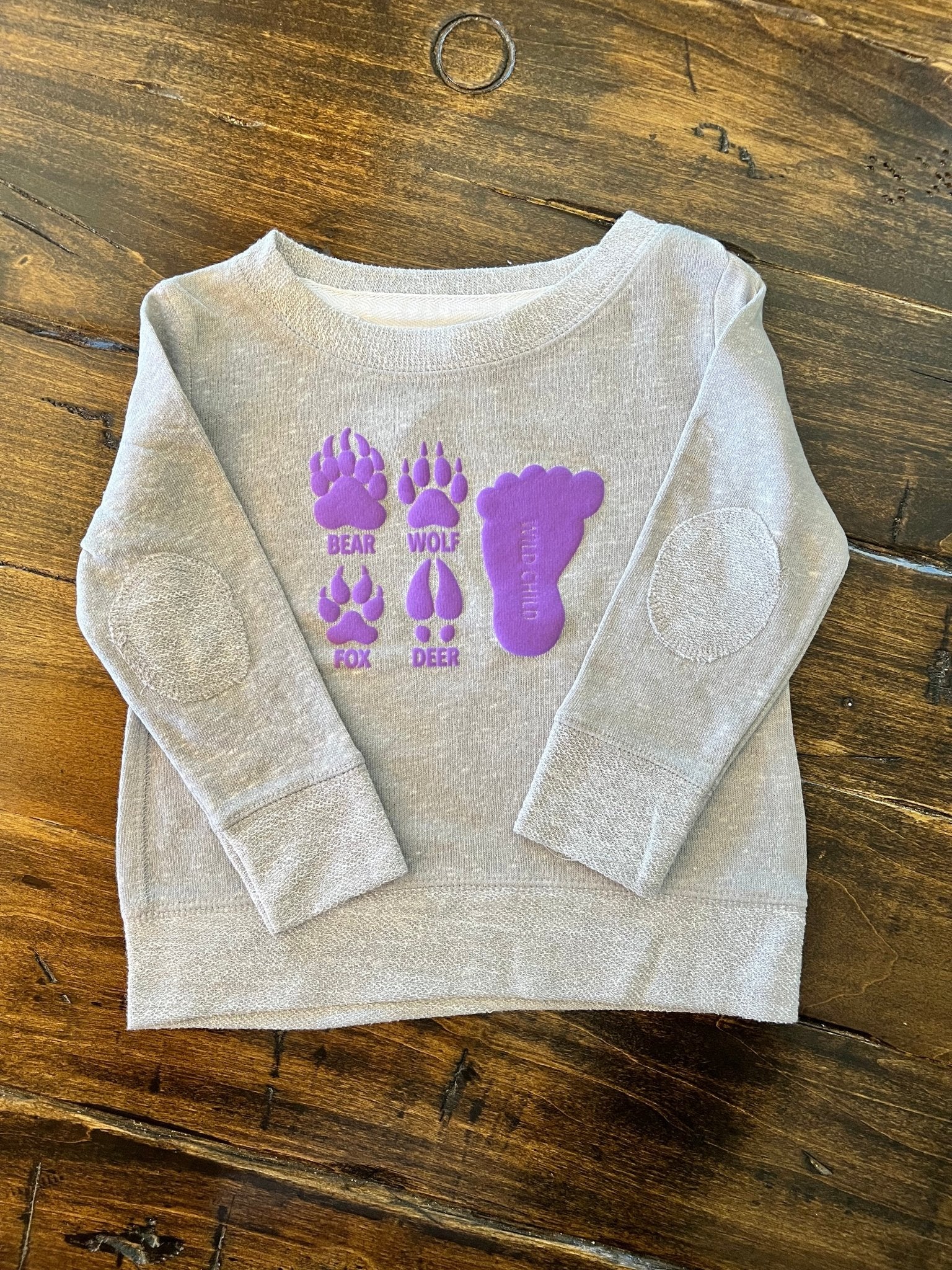 Animal Prints Sweatshirt - Purple