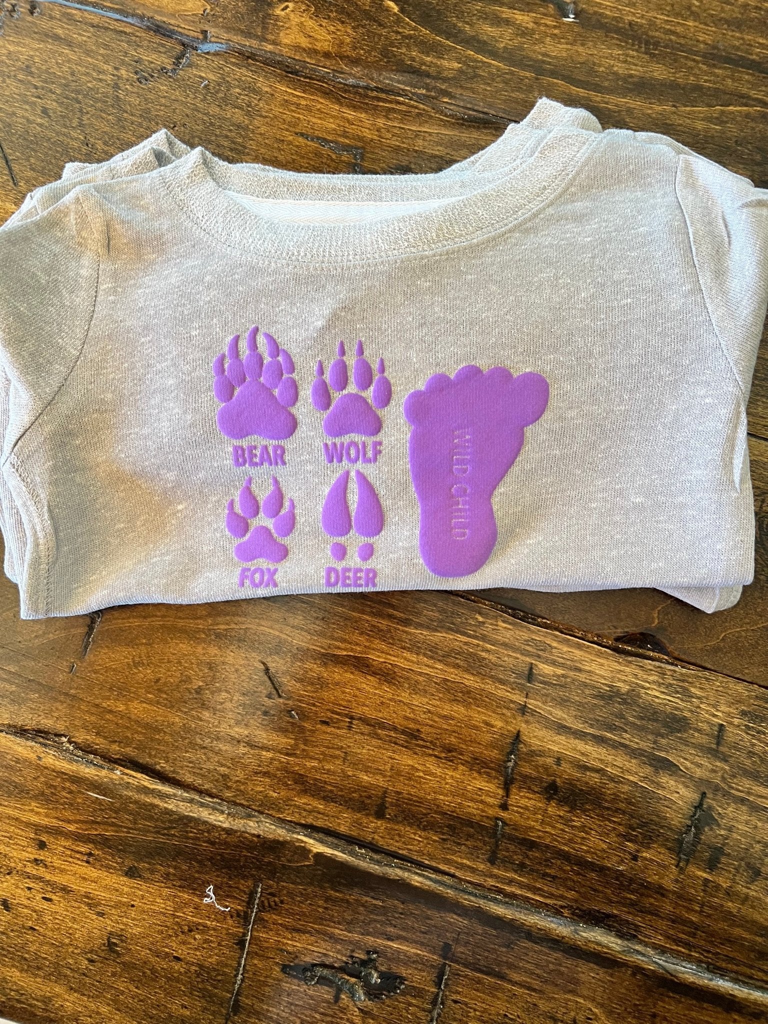Animal Prints Sweatshirt - Purple