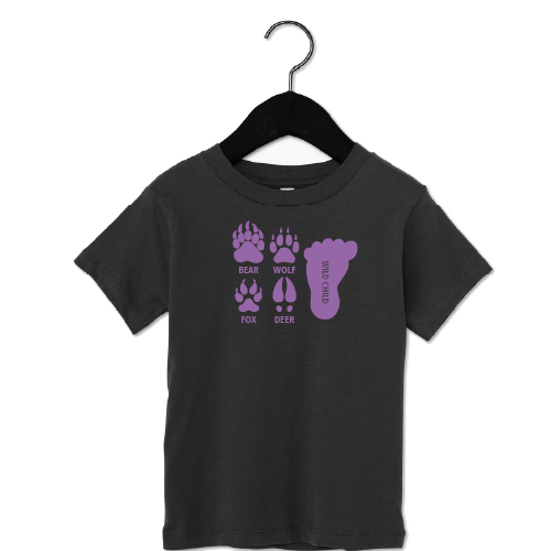 Animal Prints -Short Sleeve Tee- Purple